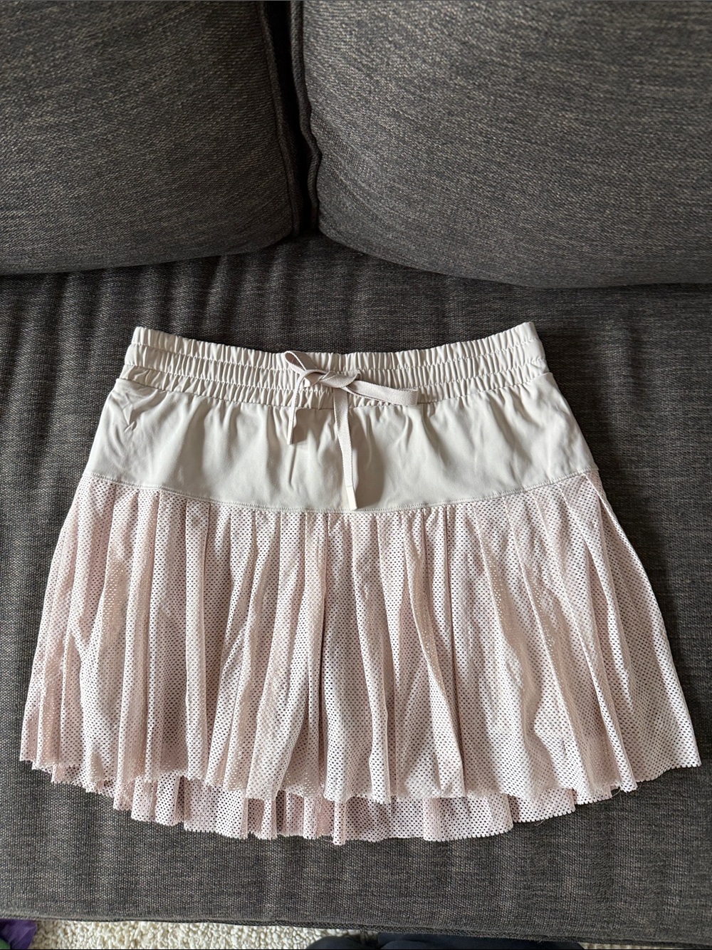 JoyLab Mesh Tiered Mini Skirt with Pockets